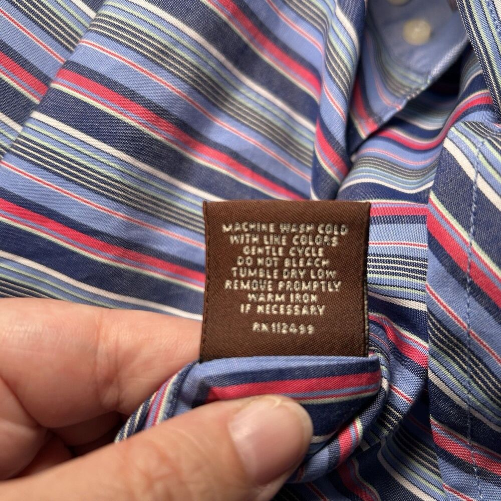 NWT Tailorbyrd Long Sleeve Button Down Shirt Striped Casual Men's 2XLT - Picture 6 of 7